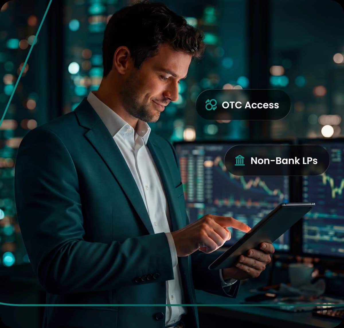 Institutional <span class="text-fg-brand-secondary">Liquidity at Scale</span>